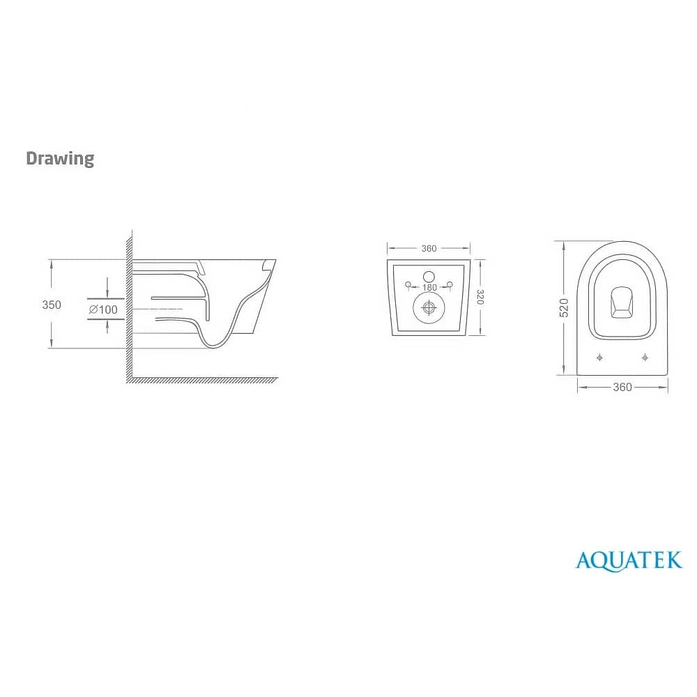 Унитаз подвесной безободковый AQUATEK AQ1580T-00 Таурус, тонкое сиденье микролифт, смыв торнадо Унитаз подвесной безободковый AQUATEK AQ1580T-00 Таурус, тонкое сиденье микролифт, смыв торнадо