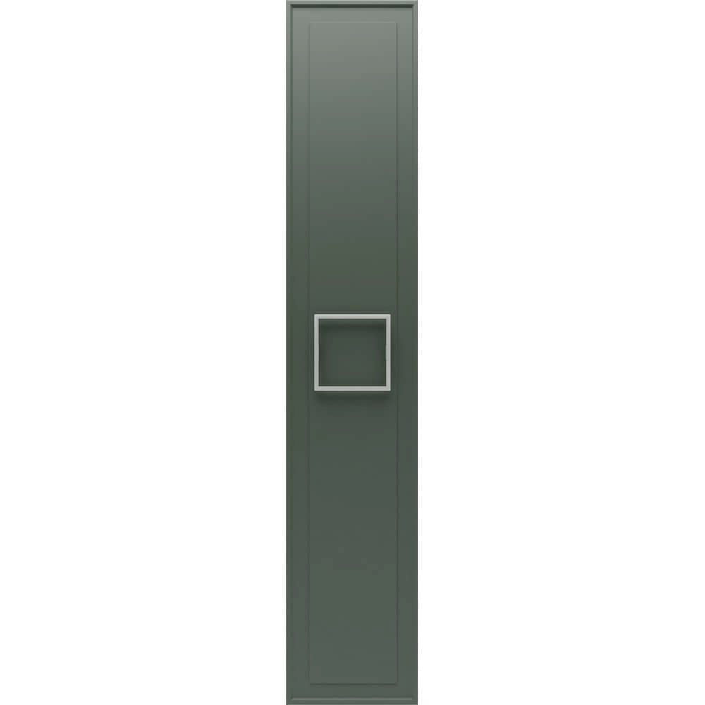 Пенал подвесной La Fenice Cubo Grigio FNC-05-CUB-G-30 серо-зелёный матовый 30, ручка хром Пенал подвесной La Fenice Cubo Grigio FNC-05-CUB-G-30 серо-зелёный матовый 30, ручка хром