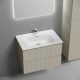 Тумба подвесная 69 см Sancos Snob T Beige Soft SNT70CE бежевый + раковина накладная Element CN7007