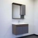 Зеркало-шкаф Comforty Кемер-75 антрацит/дуб тёмно-коричневый LED-подсветка Зеркало-шкаф Comforty Кемер-75 антрацит/дуб тёмно-коричневый LED-подсветка