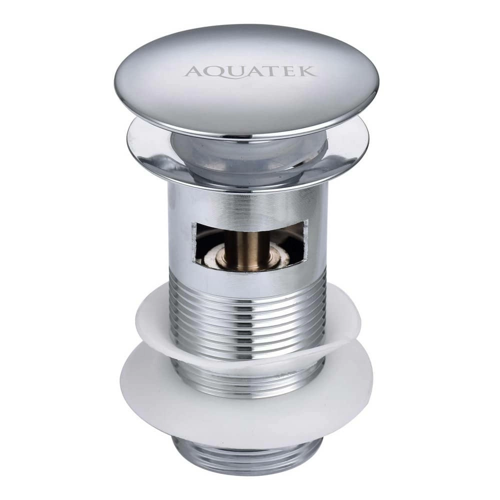 Донный клапан с переливом Aquatek AQ6001CR хром Донный клапан с переливом Aquatek AQ6001CR хром