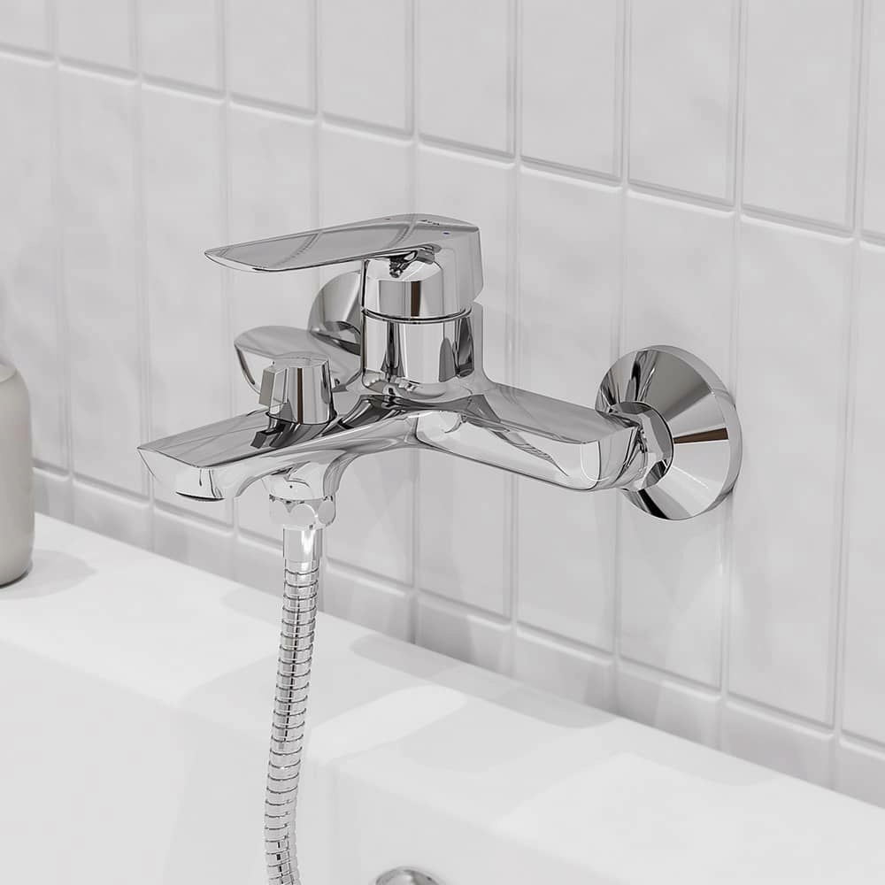 Смеситель для ванны с коротким изливом IDDIS Sign SIGSB02i02WA, хром Смеситель для ванны с коротким изливом IDDIS Sign SIGSB02i02WA, хром