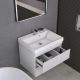 Тумба подвесная GardaHome Scanno 60 SC-T60-W белая с ящиками и фрезеровкой с раковиной Дакота Тумба подвесная GardaHome Scanno 60 SC-T60-W белая с ящиками и фрезеровкой с раковиной Дакота