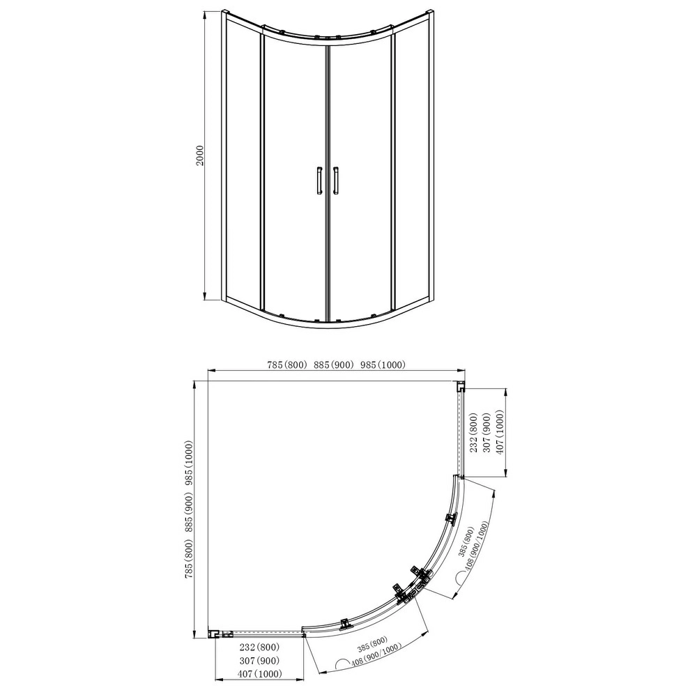Душевой уголок Aquatek AQ ARI RO 08020CH (AQNAA2142-80) 80x80x200, 1/4 круга, профиль хром, стекло прозрачное Душевой уголок Aquatek AQ ARI RO 08020CH (AQNAA2142-80) 80x80x200, 1/4 круга, профиль хром, стекло прозрачное