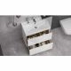Напольная тумба 80 см Velvex EDGE tnEDG.80.2Y-21 белая с раковиной 9696-80*** Напольная тумба 80 см Velvex EDGE tnEDG.80.2Y-21 белая с раковиной 9696-80***