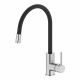 Смеситель для кухни IDDIS Kitchen 360 K36SBJBi05 с гибким изливом, хром, черный Смеситель для кухни IDDIS Kitchen 360 K36SBJBi05 с гибким изливом, хром, черный