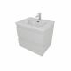 Комплект мебели Aquatek Вега AQ77060-LG: Тумба 60 см с раковиной AQ0460-00, 2 ящика, серый туман Комплект мебели Aquatek Вега AQ77060-LG: Тумба 60 см с раковиной AQ0460-00, 2 ящика, серый туман
