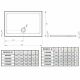 Поддон акриловый DOROS D 1100x800x50 SDRD1180-01 Поддон акриловый DOROS D 1100x800x50 SDRD1180-01