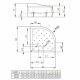Поддон акриловый KORFU A 800x800x370 4S88400-03 Поддон акриловый KORFU A 800x800x370 4S88400-03