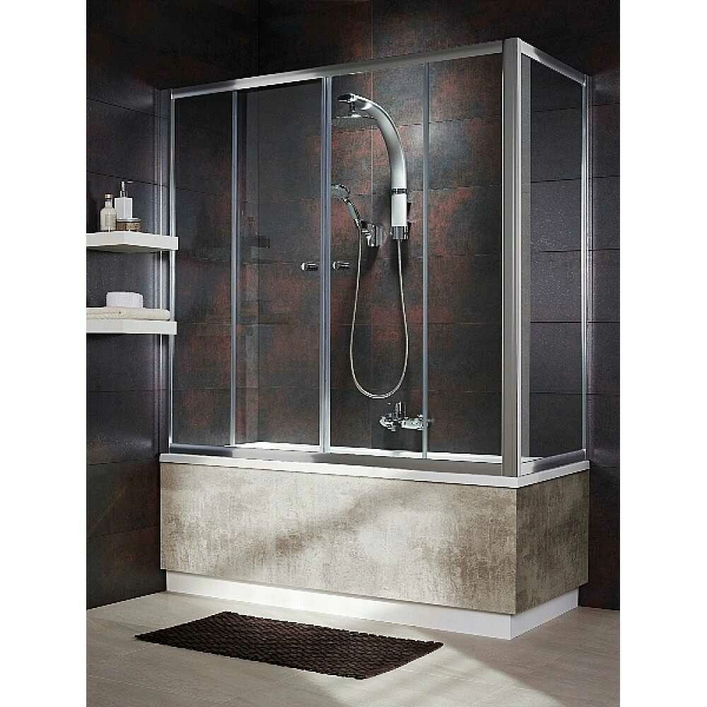 Шторка для ванны VESTA DWD140 203140-01 + S 80 204080-01 стекло прозр. Шторка для ванны VESTA DWD140 203140-01 + S 80 204080-01 стекло прозр.