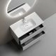 Тумба подвесная 89 см Sancos Snob R Bianco SNR90W + раковина Element CN7002, белый Тумба подвесная 89 см Sancos Snob R Bianco SNR90W + раковина Element CN7002, белый