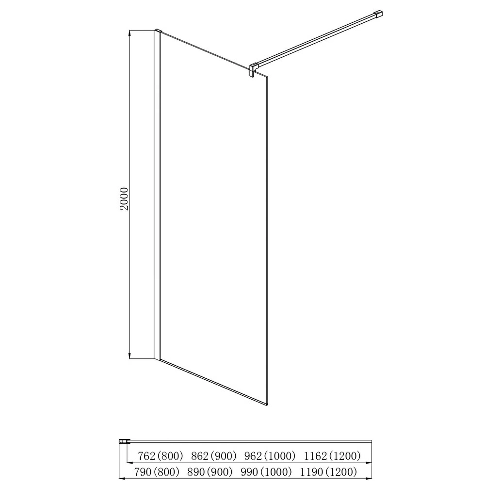 Душевая перегородка Walk in с держателем Aquatek AQ WIW 08020CH (старый AQNAR6310-80) 80x200, хром Душевая перегородка Walk in с держателем Aquatek AQ WIW 08020CH (старый AQNAR6310-80) 80x200, хром