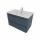 Комплект мебели Aquatek Вега AQ77080-MG: Тумба 80 см с раковиной AQ0480-00, 2 ящика, серый матовый Комплект мебели Aquatek Вега AQ77080-MG: Тумба 80 см с раковиной AQ0480-00, 2 ящика, серый матовый