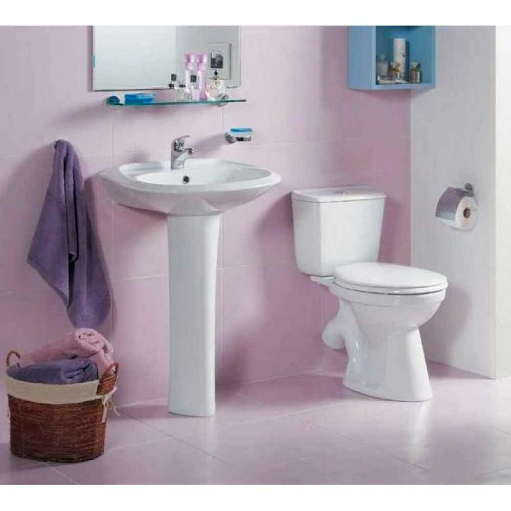 Умывальник Бриз-50 1WH110451 + пьедестал 1WH110595