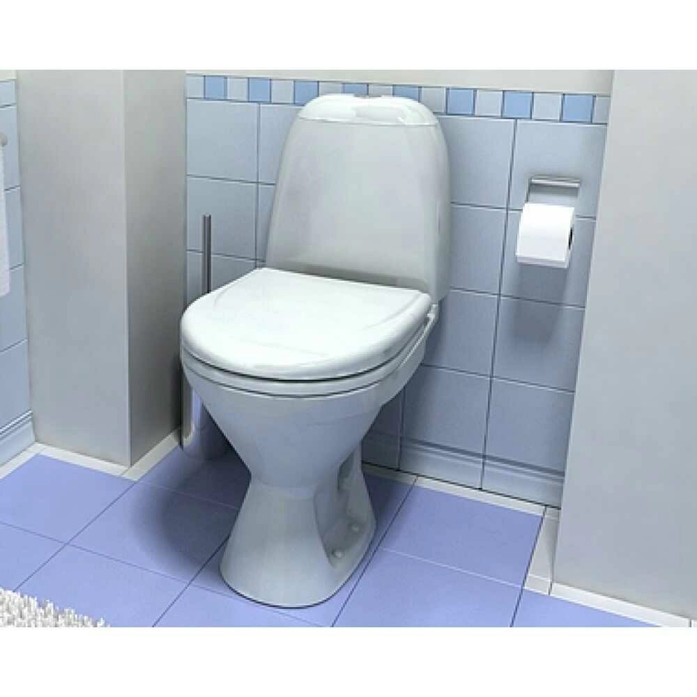 Унитаз-компакт Римини косой выпуск, 2 режим + крышка дюропласт 1WH302130
